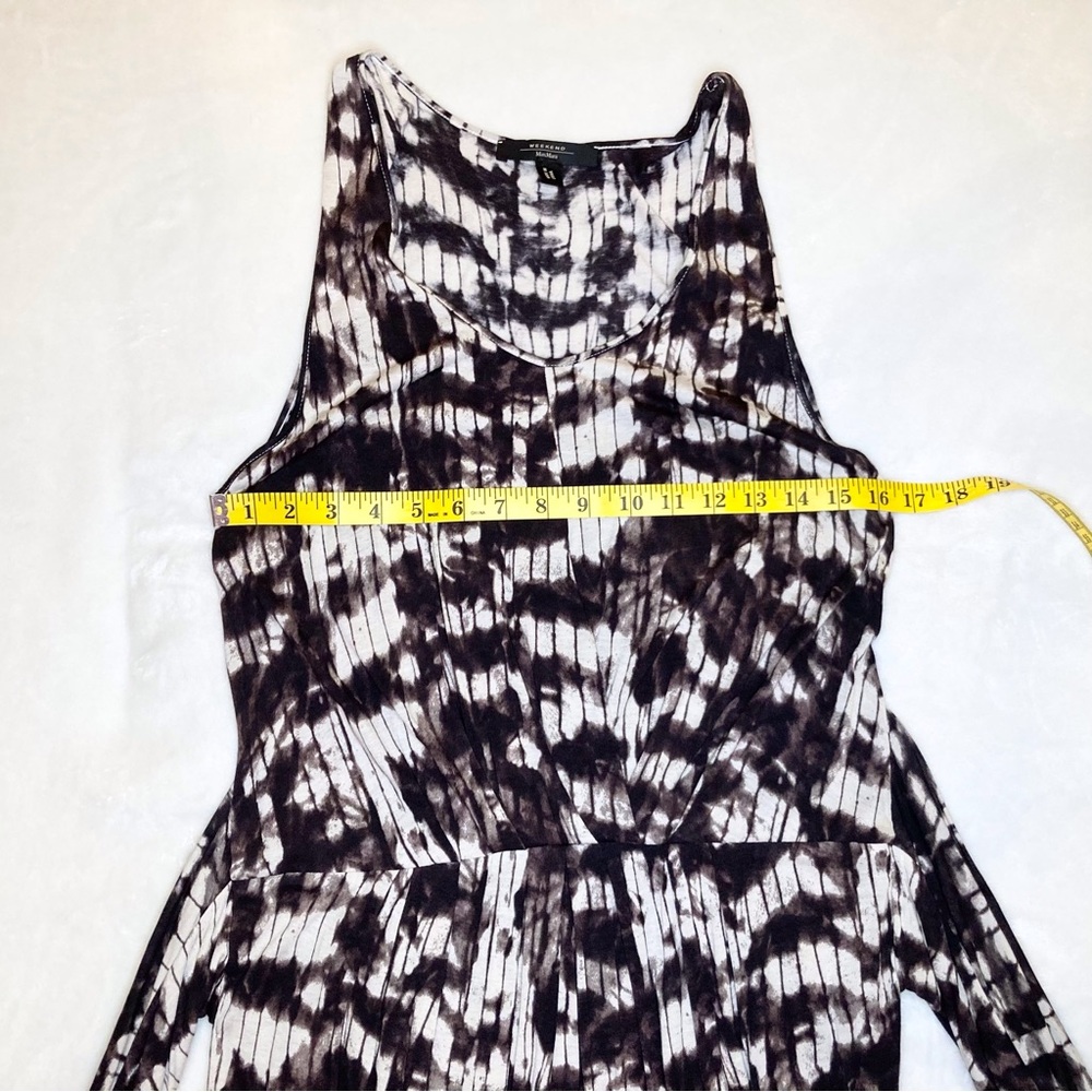 MaxMara Weekend Brown and Cream Jersey A-Line Dress Women’s Size Large - Picture 11 of 15